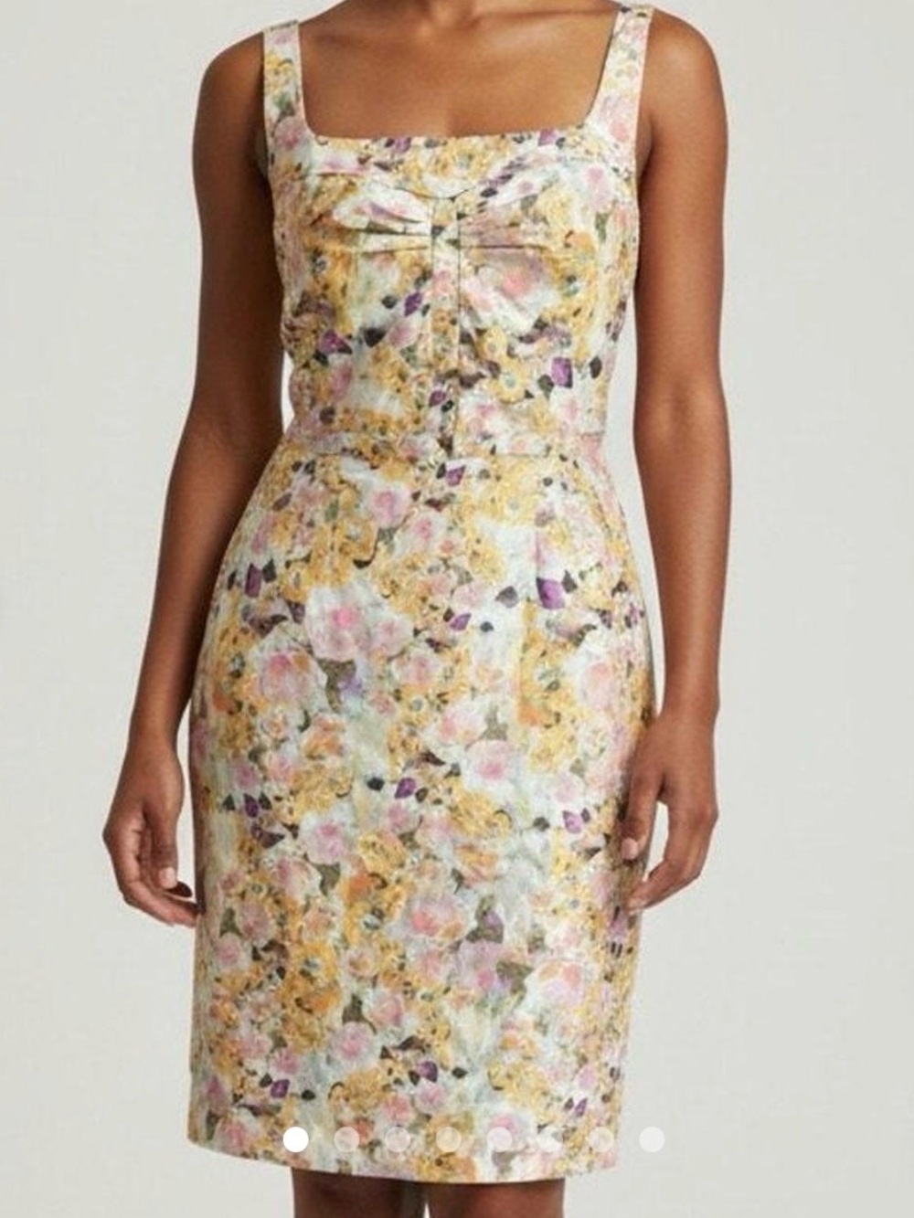 Anthro Leifsdottir shimmery metallic Aurelia brocade dress, size 12 fits like 10